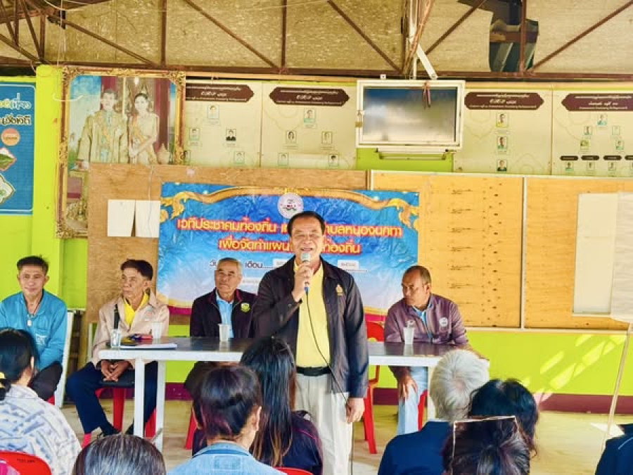 เทศบาลตำบลหนองนกทา นำโดยนายสงัด อุ่นชัย นายกเทศมนตรีตำบลหนองนกทา พร้อมด้วยคณะผู้บริหาร พนักงานเทศบาลและพนักงานจ้างลงพื้นที่ตามโครงการจัดเวทีประชาคมท้องถิ่น ประจำปีงบประมาณ พ.ศ.2568