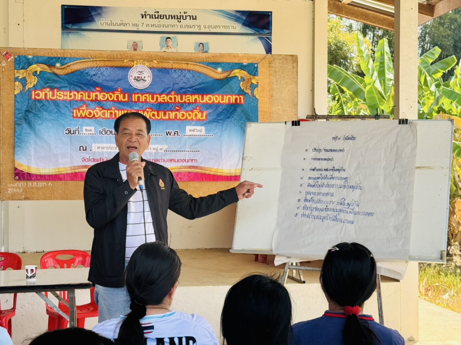 เทศบาลตำบลหนองนกทา นำโดยนายสงัด อุ่นชัย นายกเทศมนตรีตำบลหนองนกทา พร้อมด้วยคณะผู้บริหาร พนักงานเทศบาลและพนักงานจ้างลงพื้นที่ตามโครงการจัดเวทีประชาคมท้องถิ่น ประจำปีงบประมาณ พ.ศ.2568